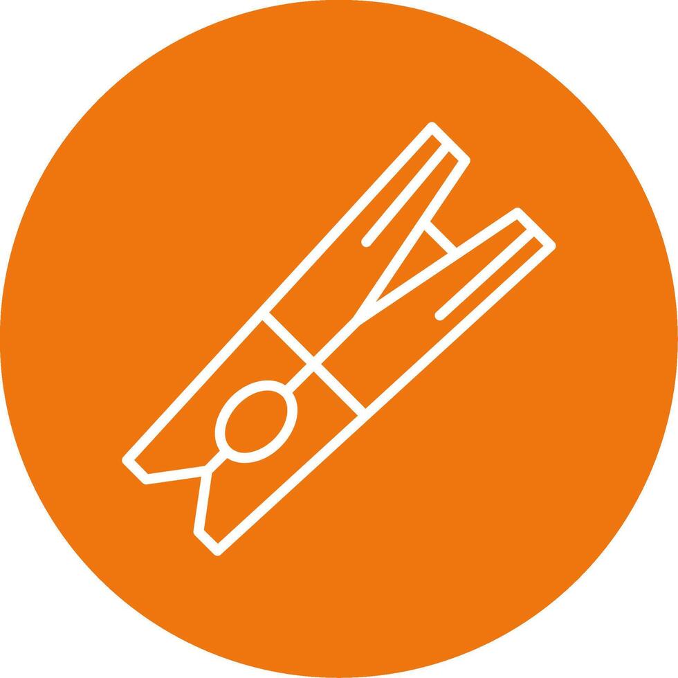 Clothespin Icon Design vector
