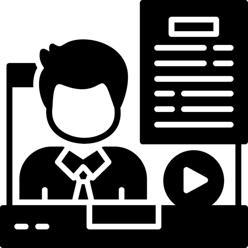 In Person Interview Icon Design vector
