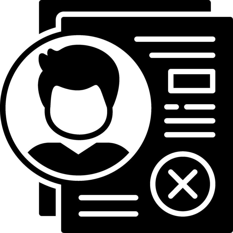 Reject Icon Design vector