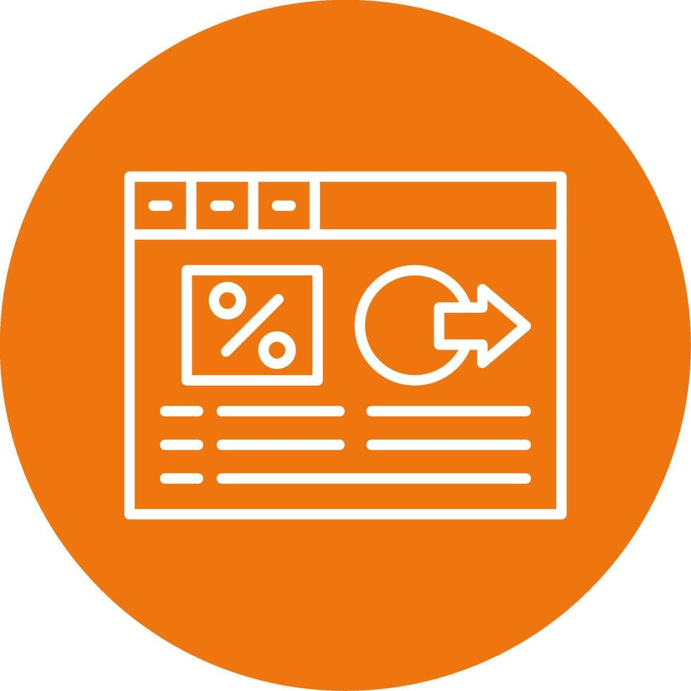Bounce rate Icon Design Symbol vector