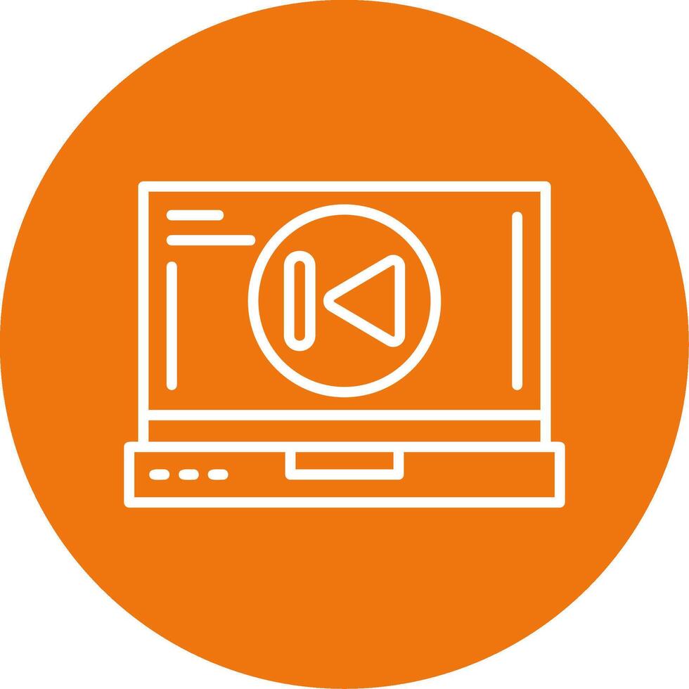 Skip backward Icon Design vector