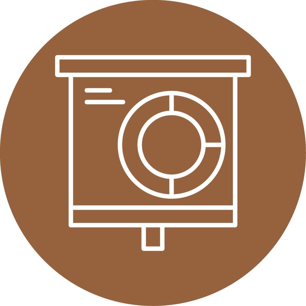 Donut Chart Icon Design Symbol vector