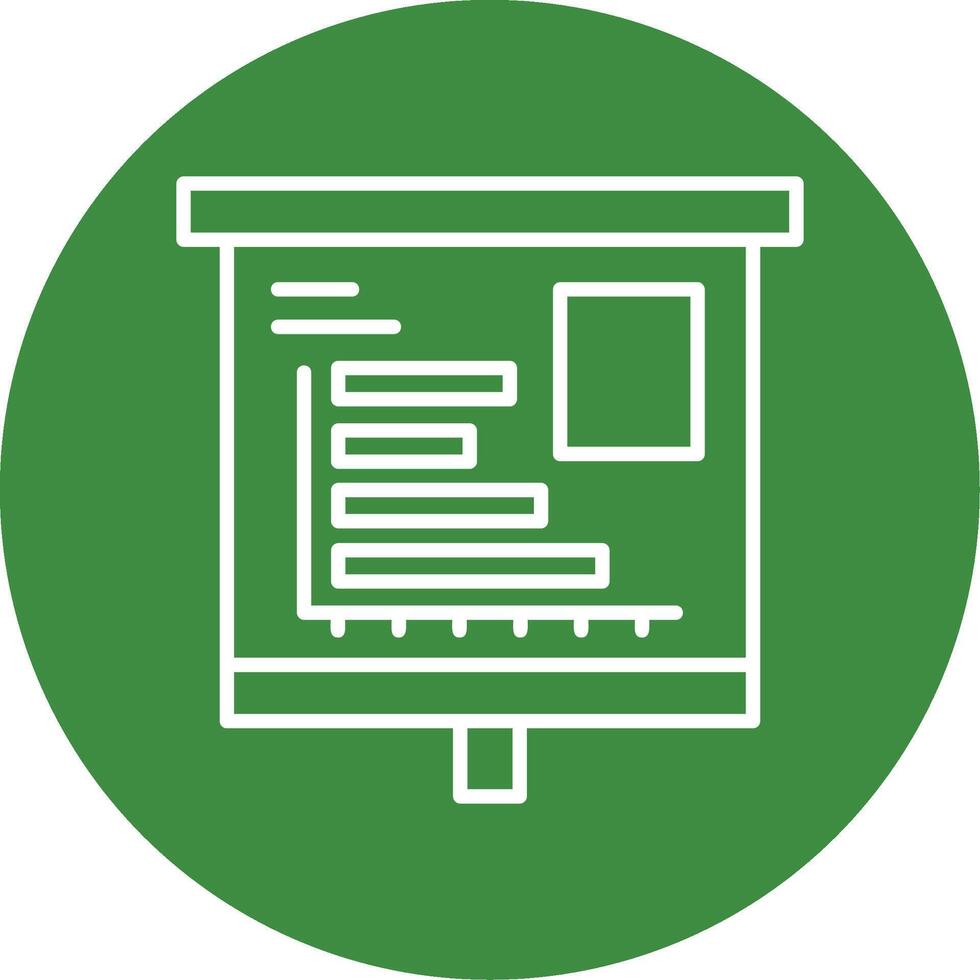 Horizontal Bar Chart Icon Design Symbol vector