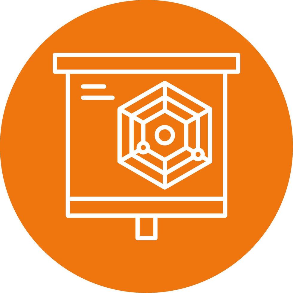 Radar Chart Icon Design Symbol vector