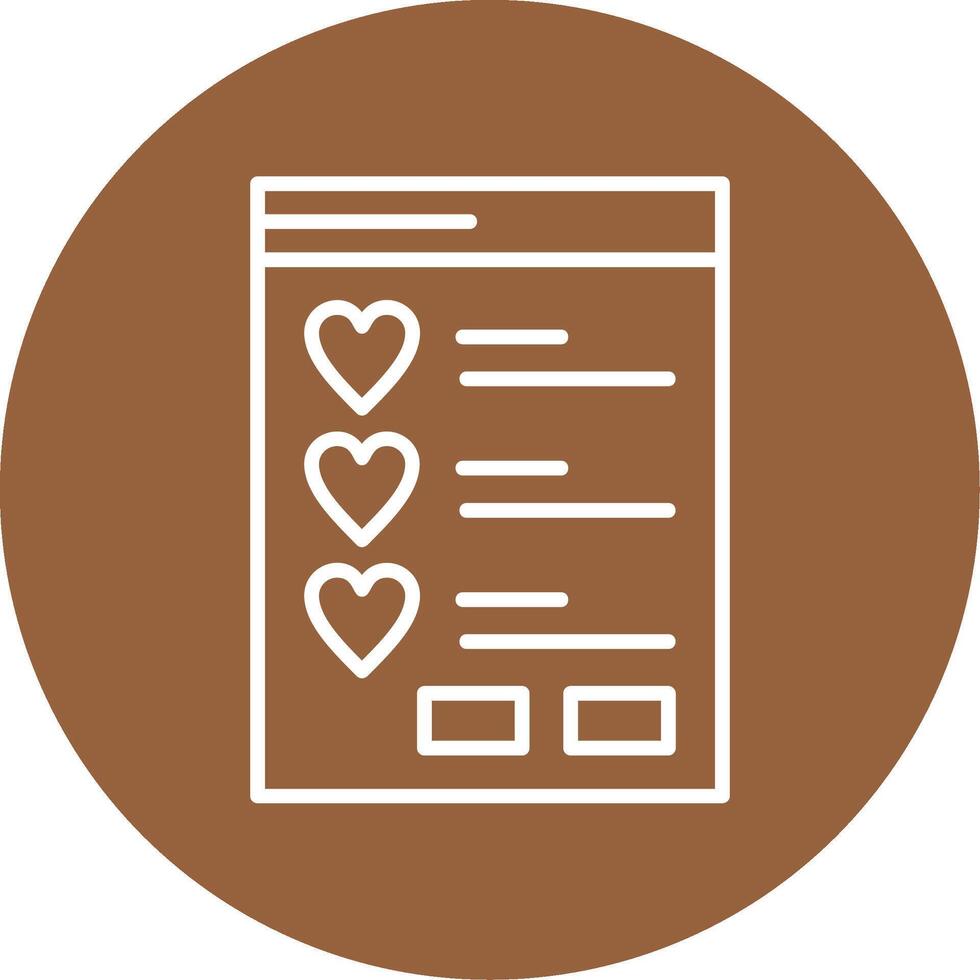 Wishlist Icon Design vector