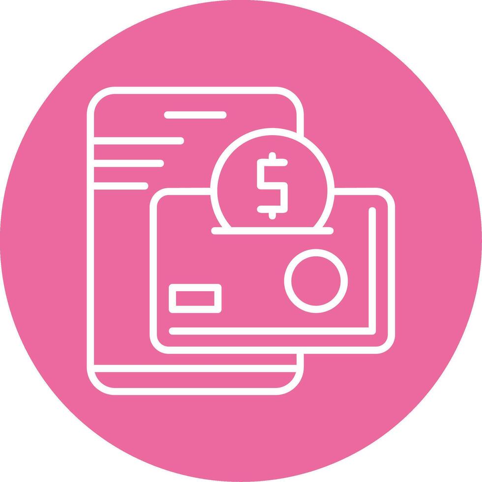 Digital Wallet Icon Design vector