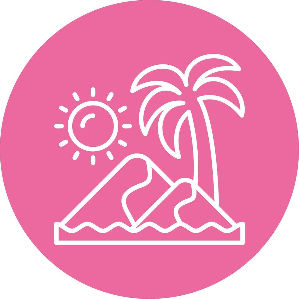 Sand dunes Icon Design Symbol vector