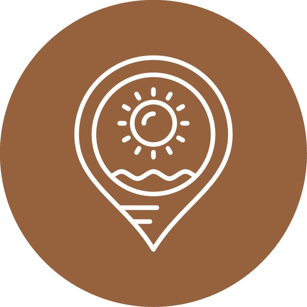 Beach nap Icon Design Symbol vector