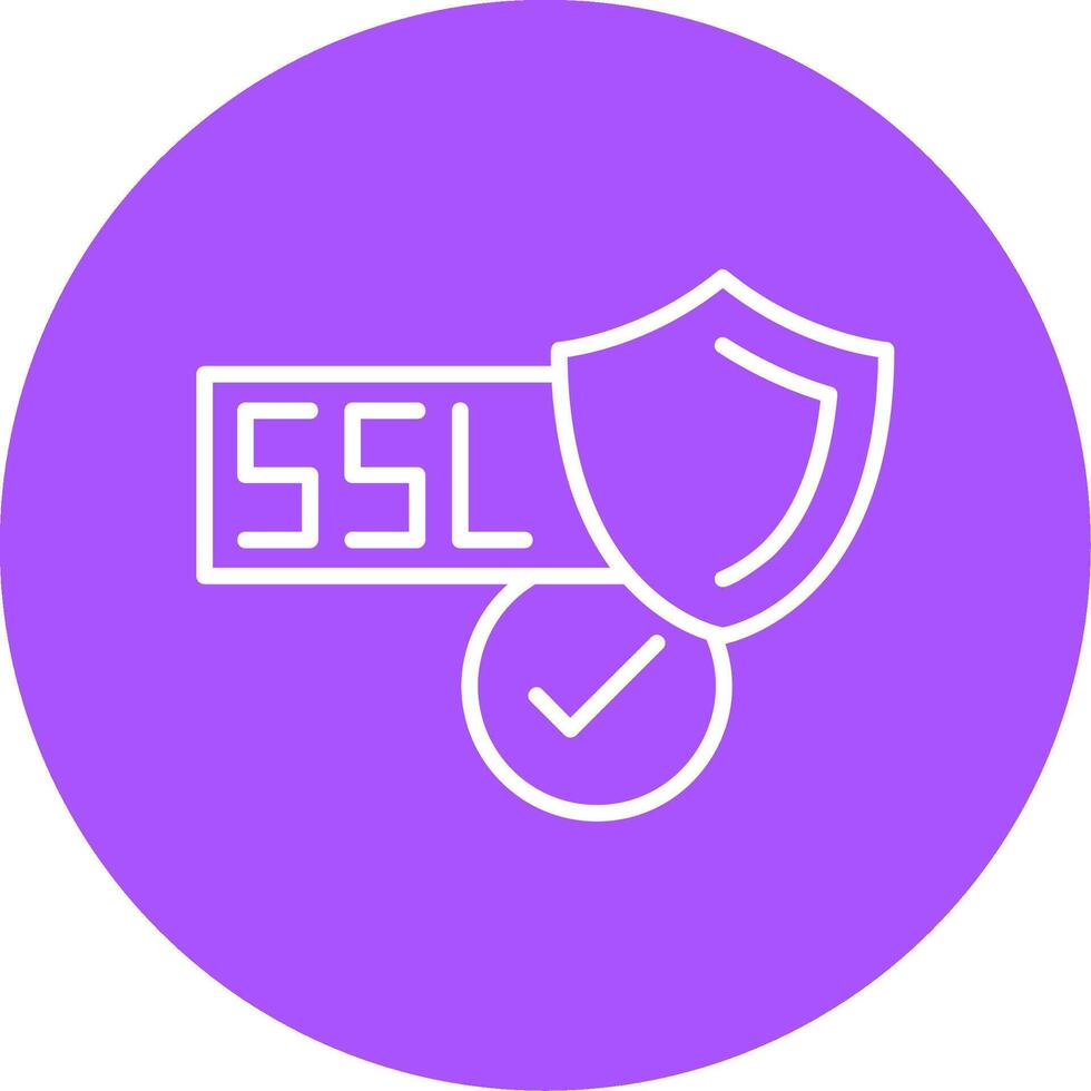 SSL Certificate Icon Design vector