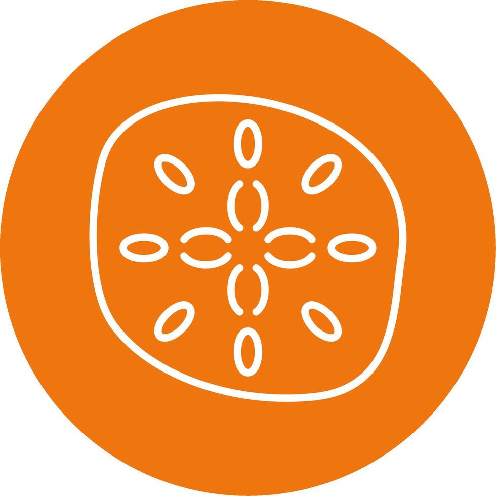 Sand dollar Icon Design Symbol vector