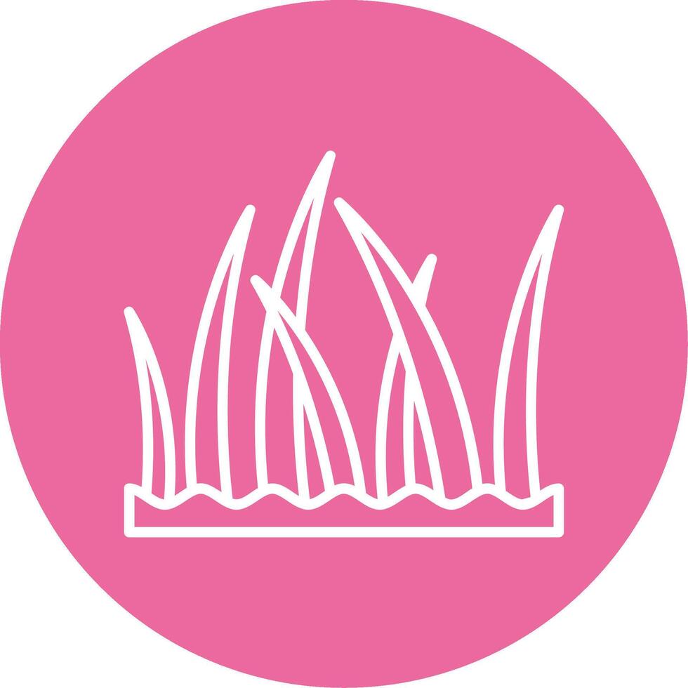 Beach grass Icon Design Symbol vector