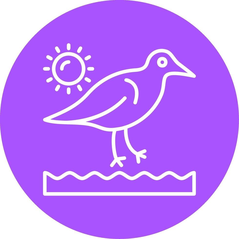 Sandpipers Icon Design Symbol vector