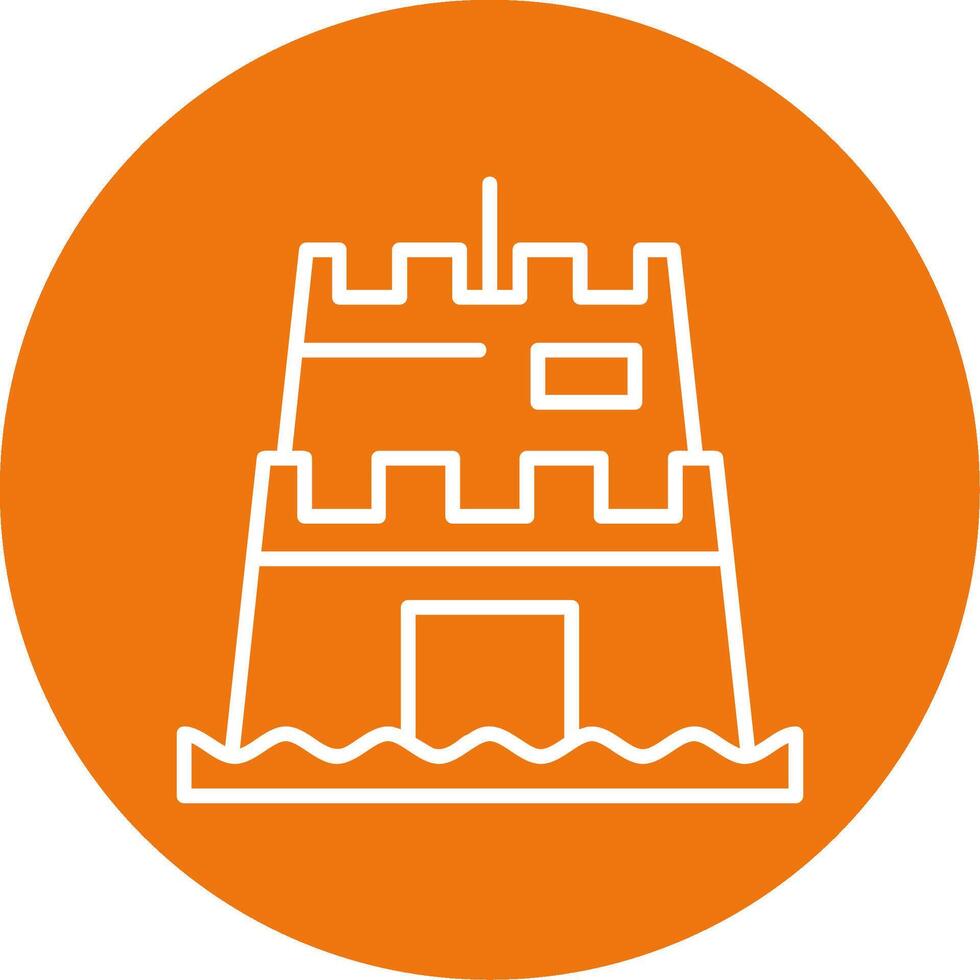 Sand sculpture Icon Design Symbol vector