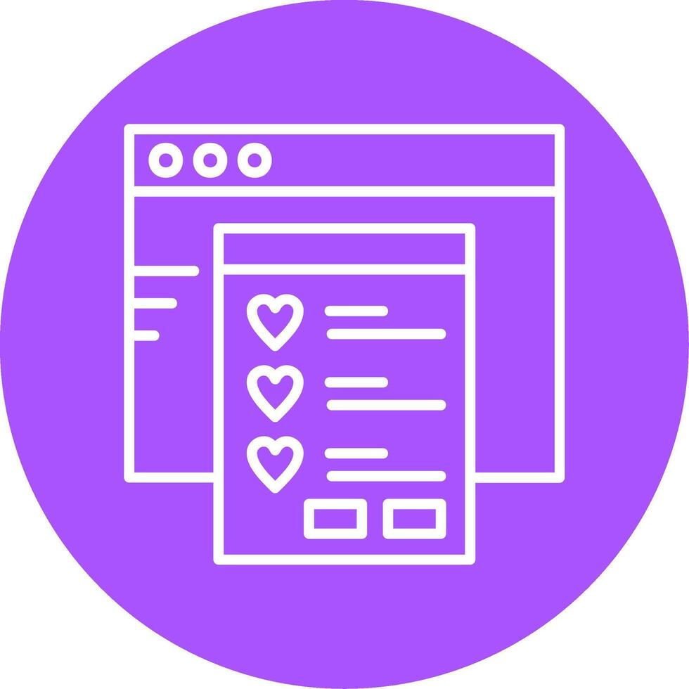Wishlist Icon Design vector
