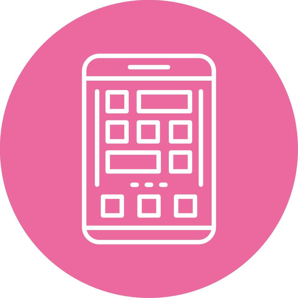 Grid Icon Design Symbol vector