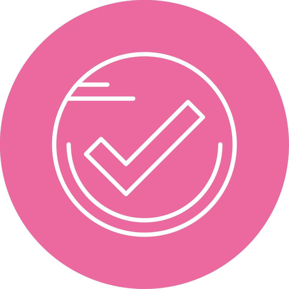 Checkmark circle Icon Design vector