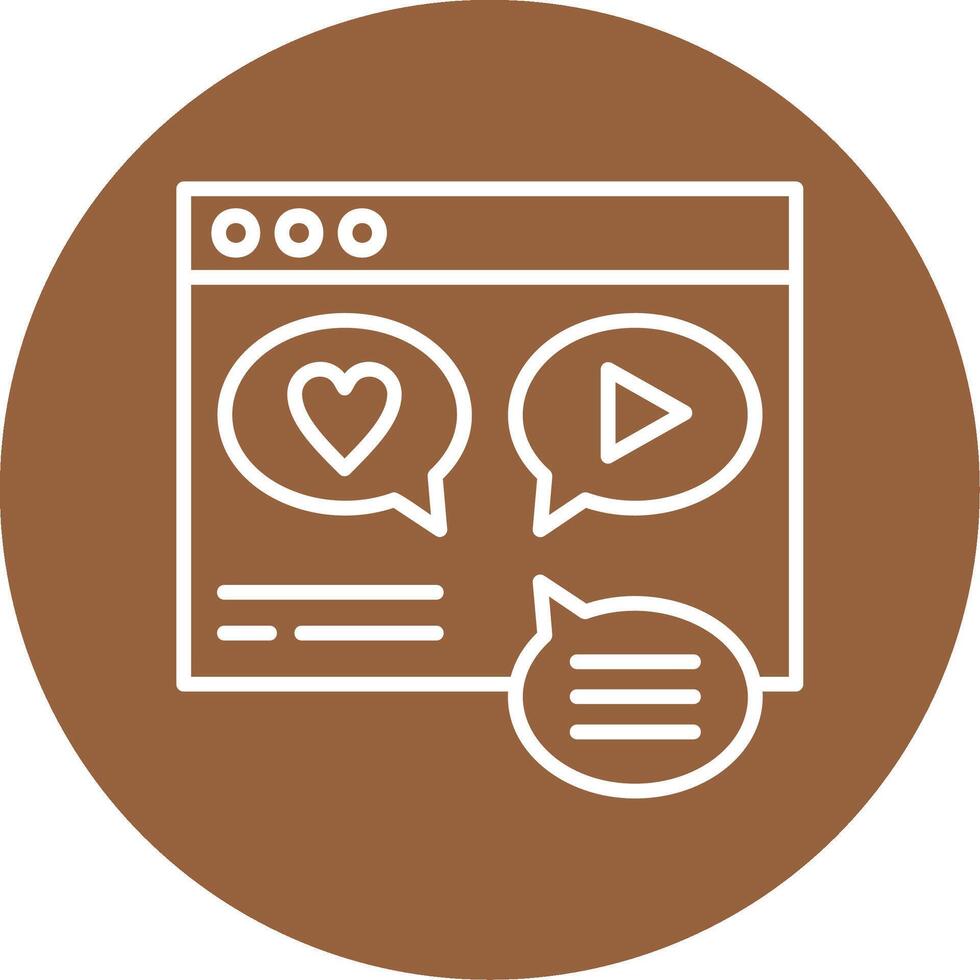 Social Media Integration Icon Design vector
