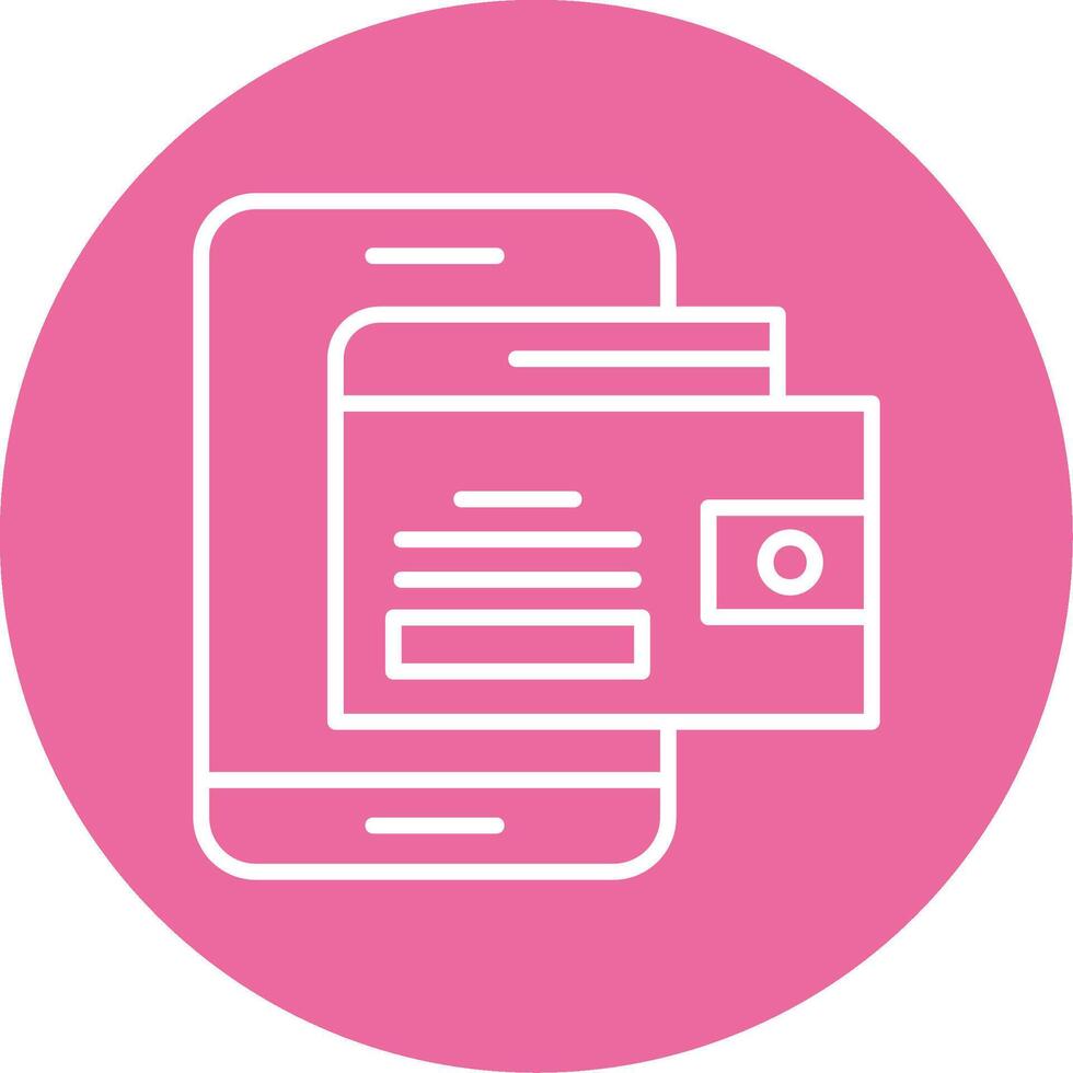 Mobile wallet Icon Design Symbol vector