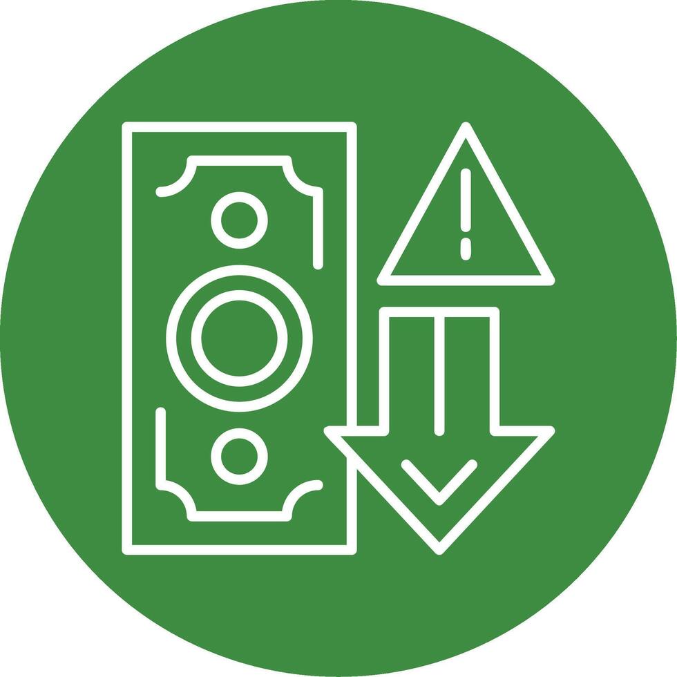 Price Drop Alert Icon Design vector
