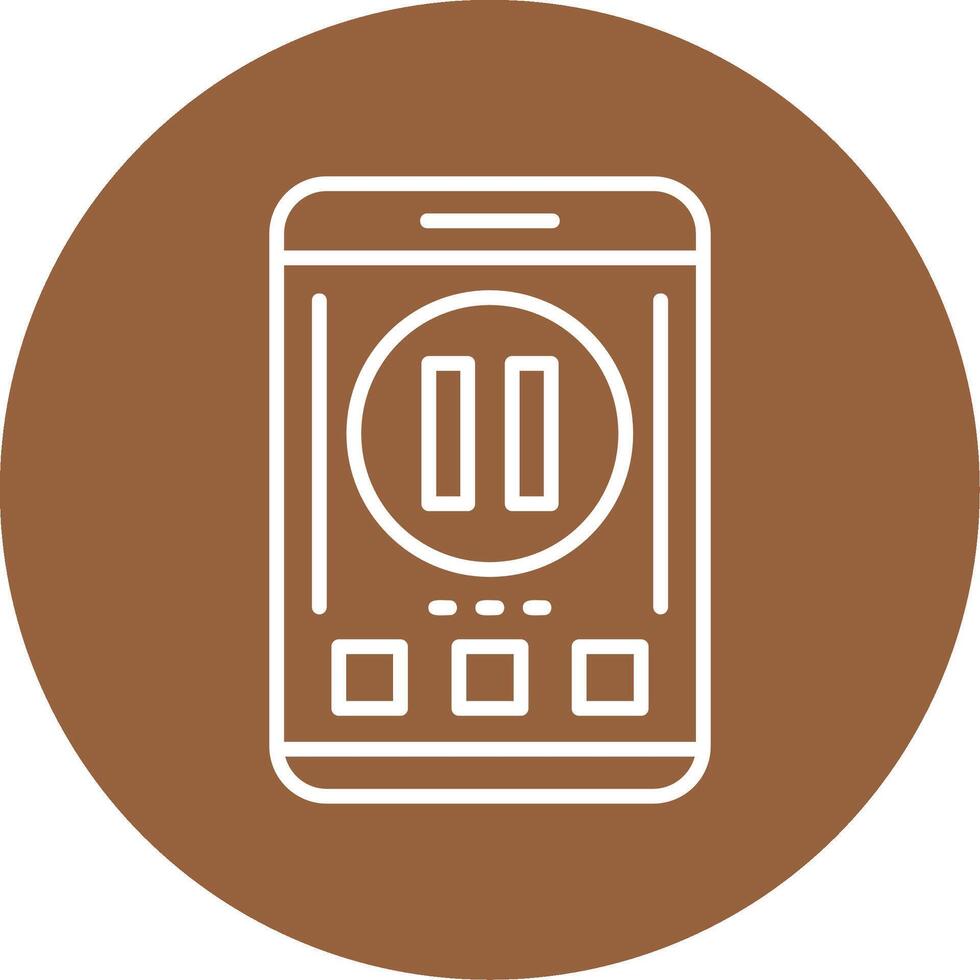 Pause Icon Design Symbol vector