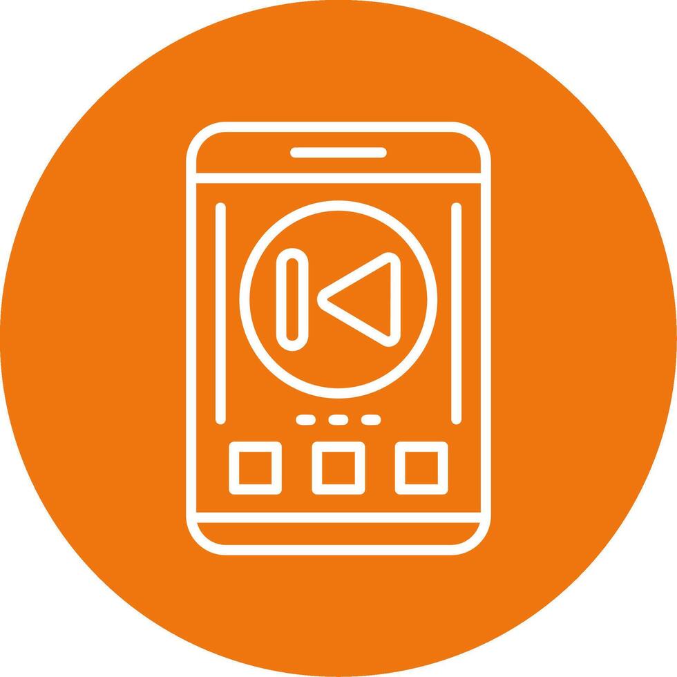 Skip backward Icon Design Symbol vector