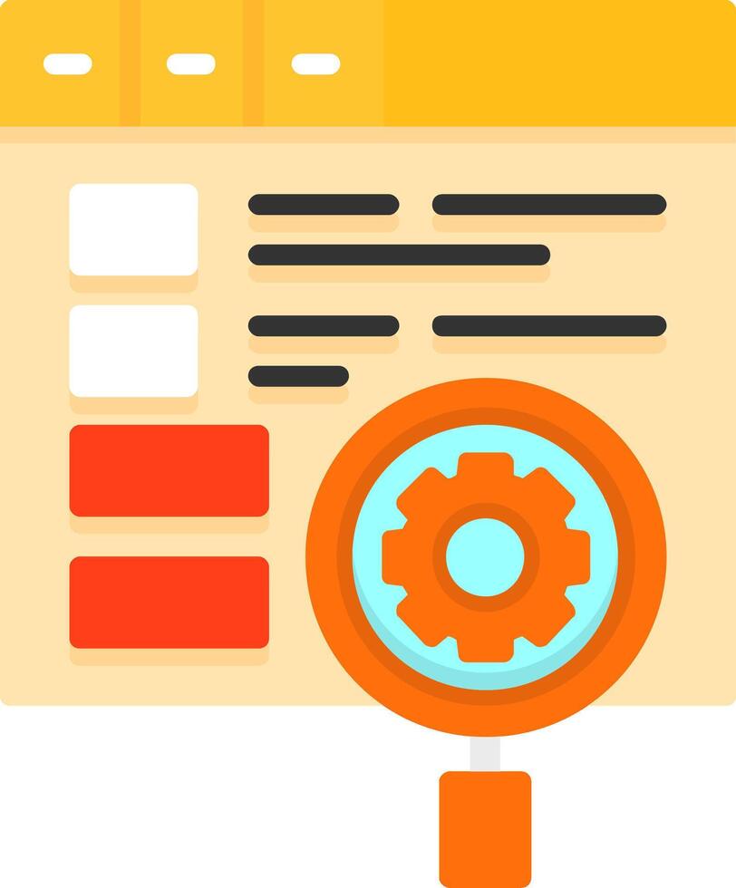 On-page SEO Icon Design Symbol vector