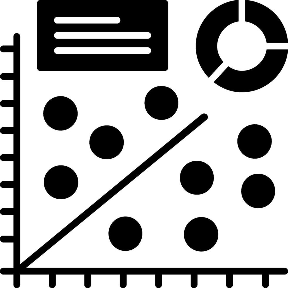 Scatter plot Icon Design Symbol vector