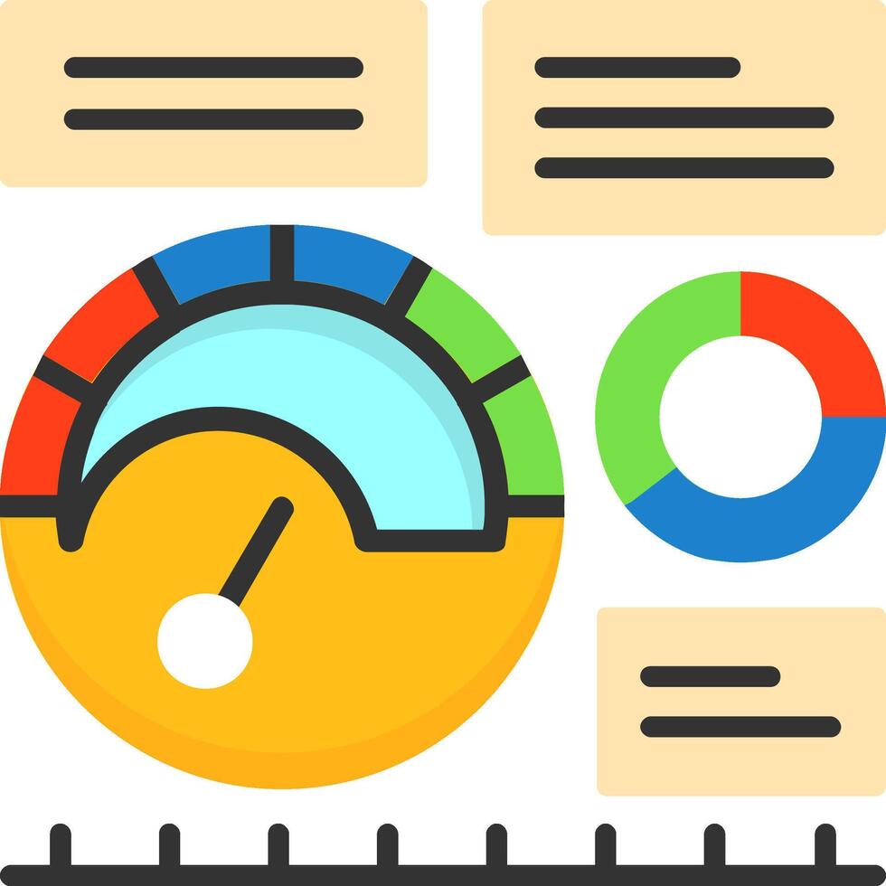 KPI Icon Design Symbol vector