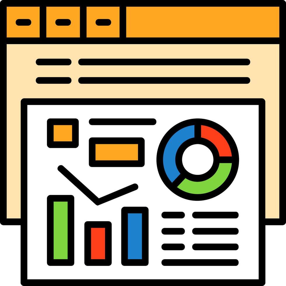 Metrics Icon Design Symbol vector