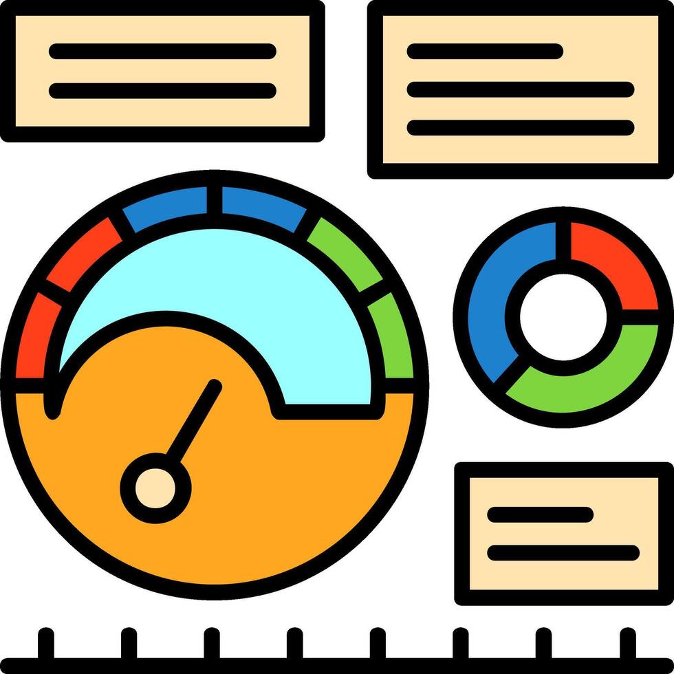 KPI Icon Design Symbol vector