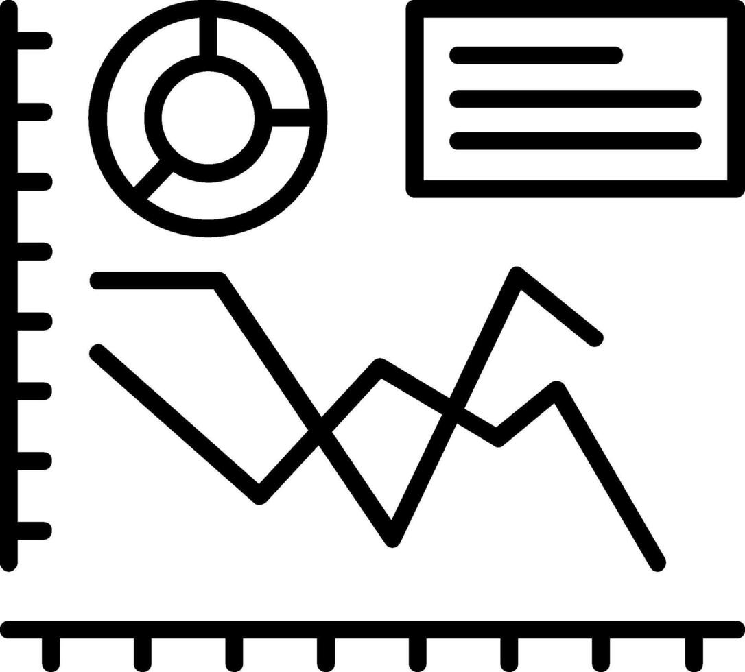 Line chart Icon Design Symbol vector