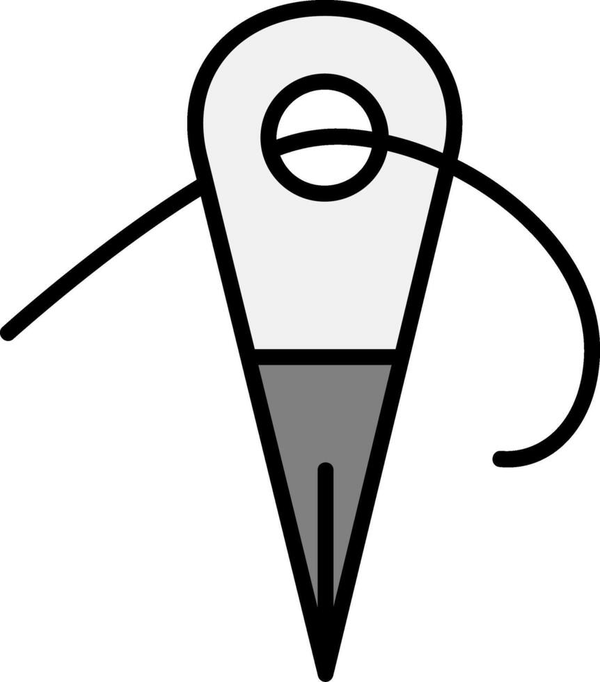 Needle and thread Icon Design vector