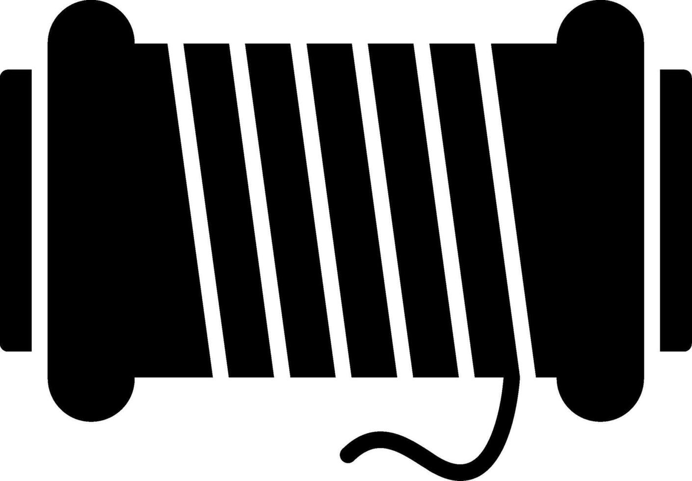 Thread spool Icon Design vector
