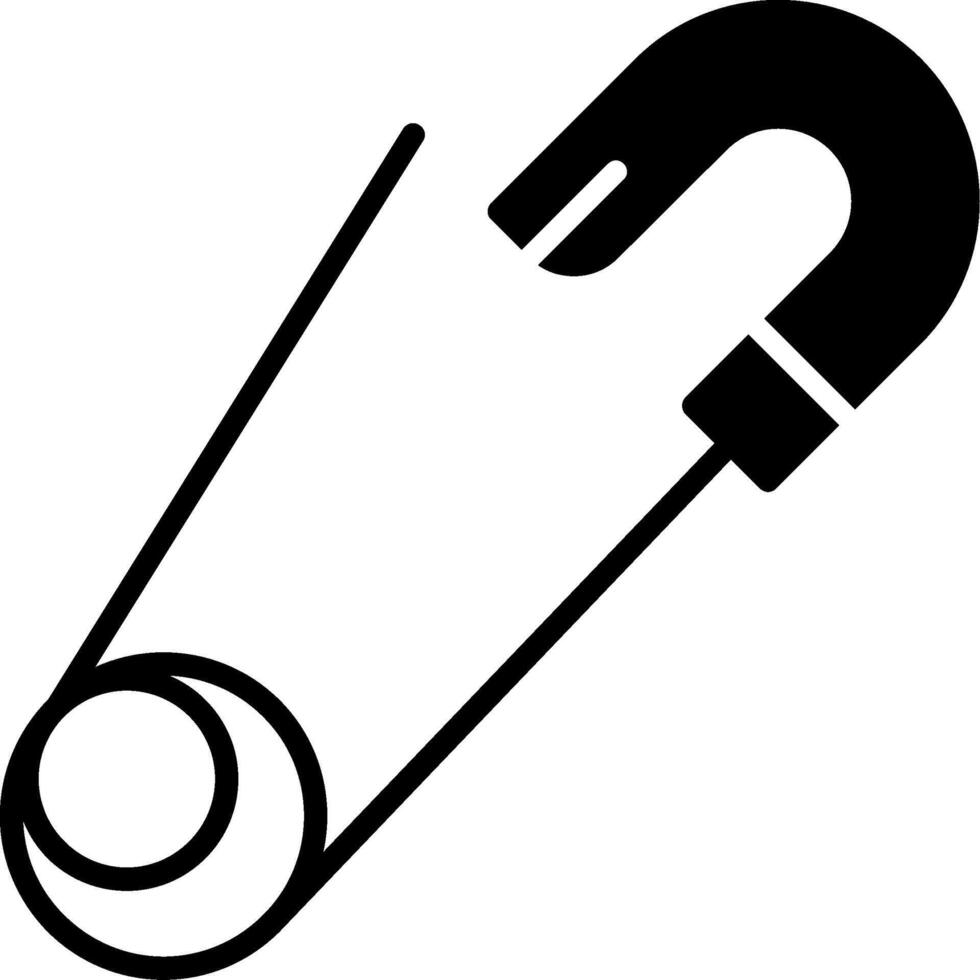 Safety pin Icon Design vector