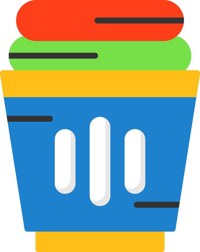 Laundry basket Icon Design vector