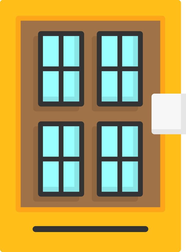 Front door Icon Design vector