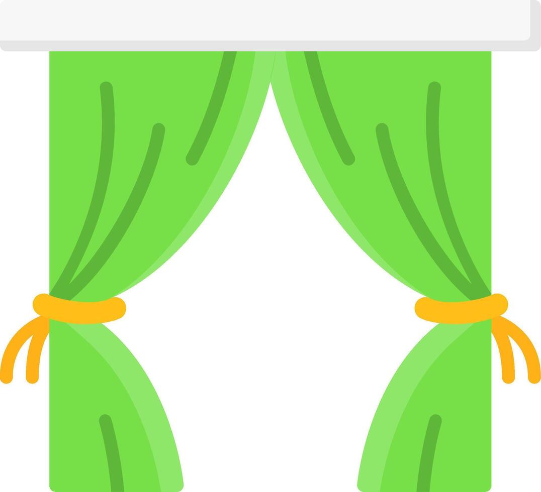 Curtains Icon Design vector