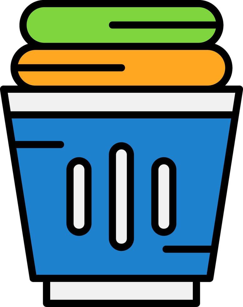 Laundry basket Icon Design vector