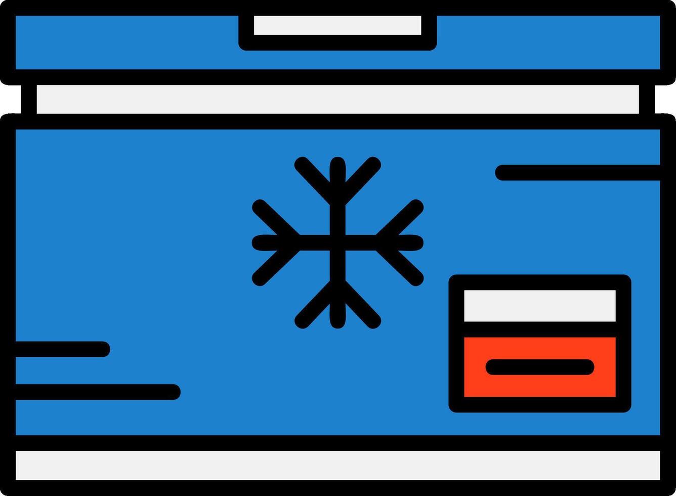 Freezer Icon Design vector