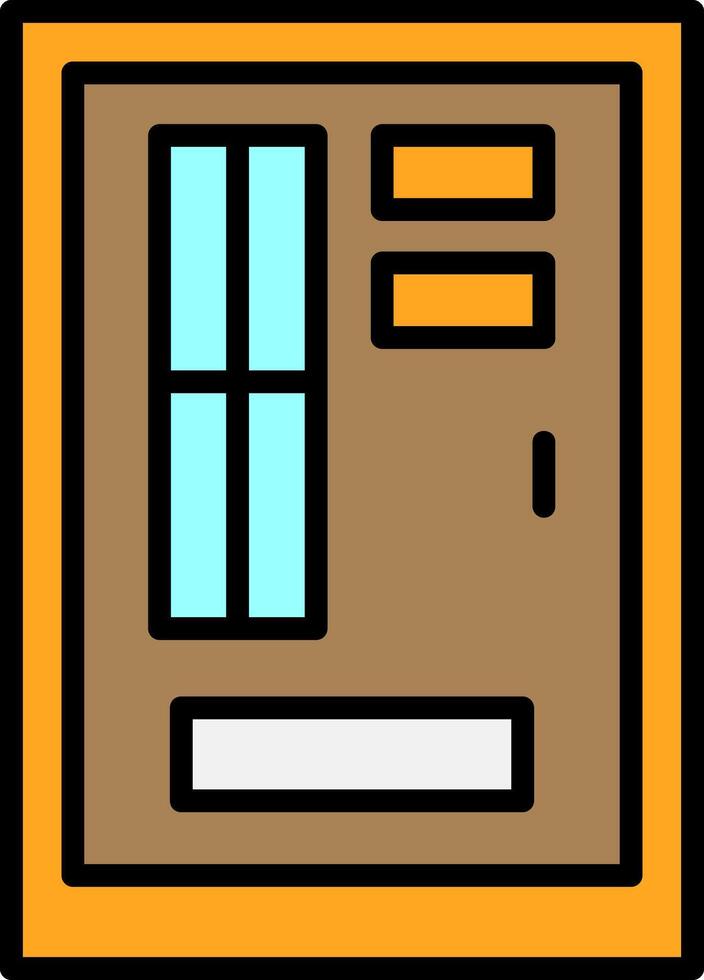 Back door Icon Design vector