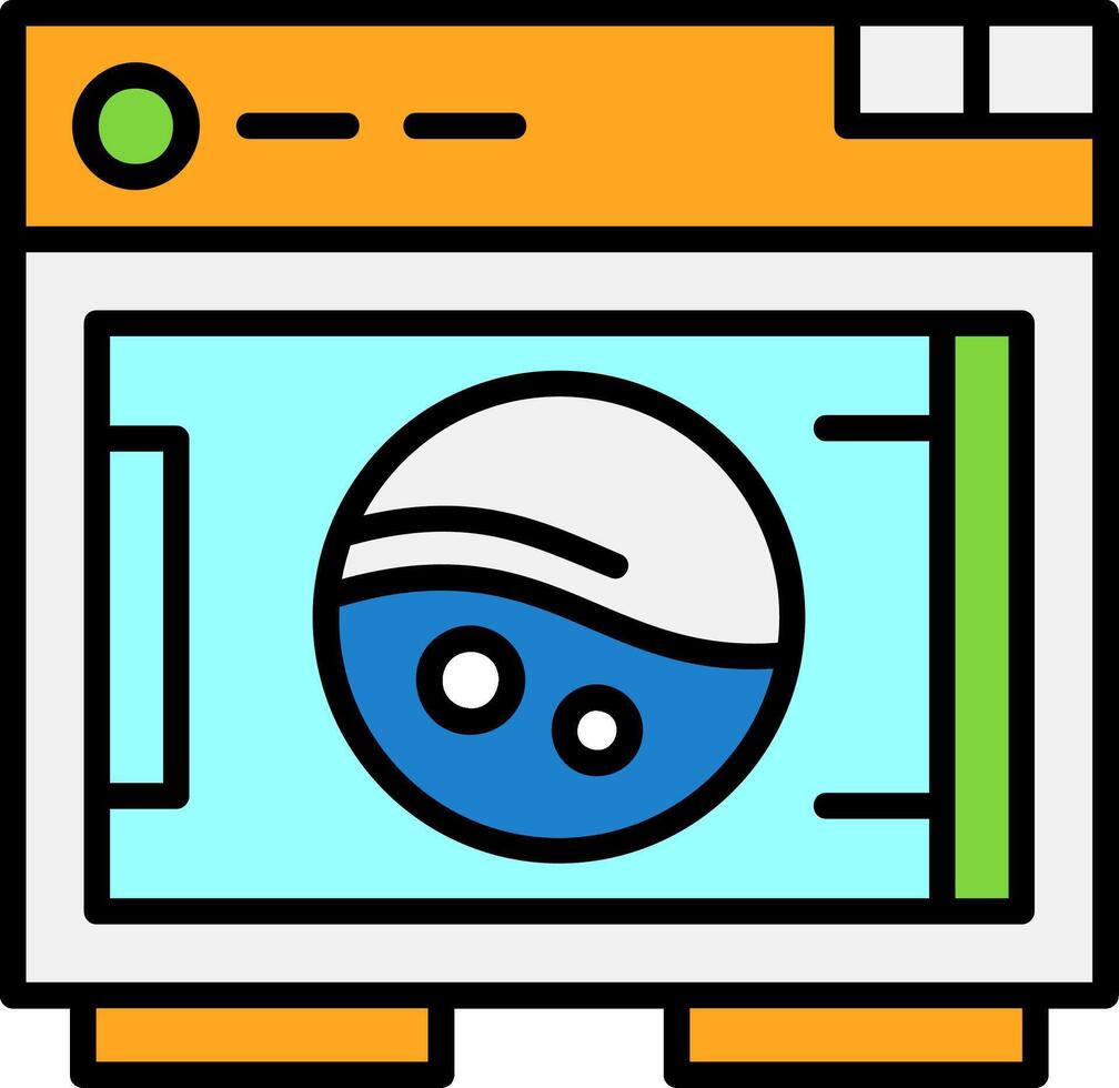 Washing machine Icon Design vector