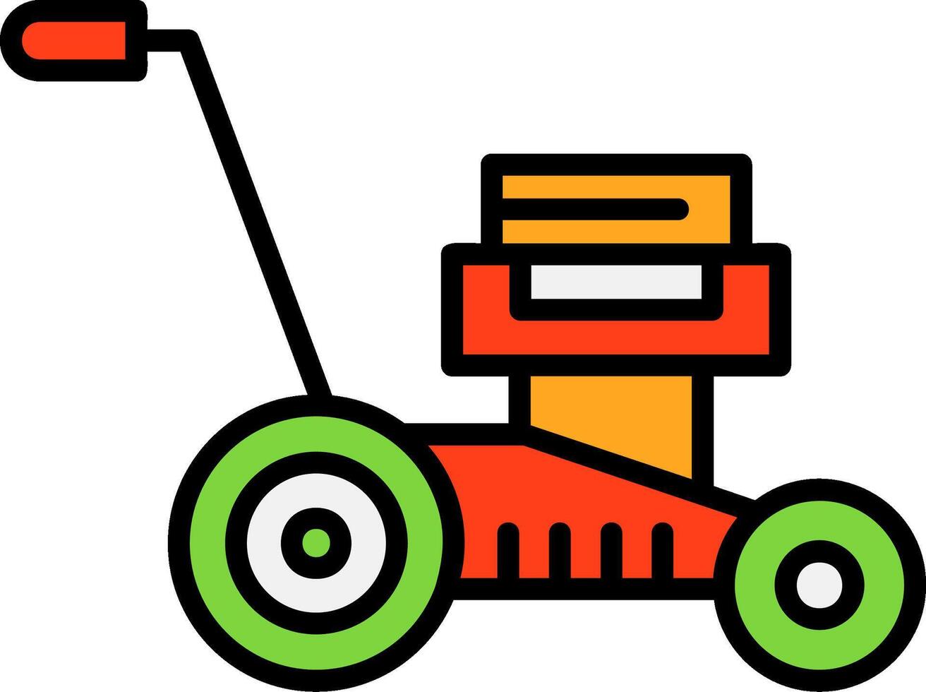 Lawnmower Icon Design vector