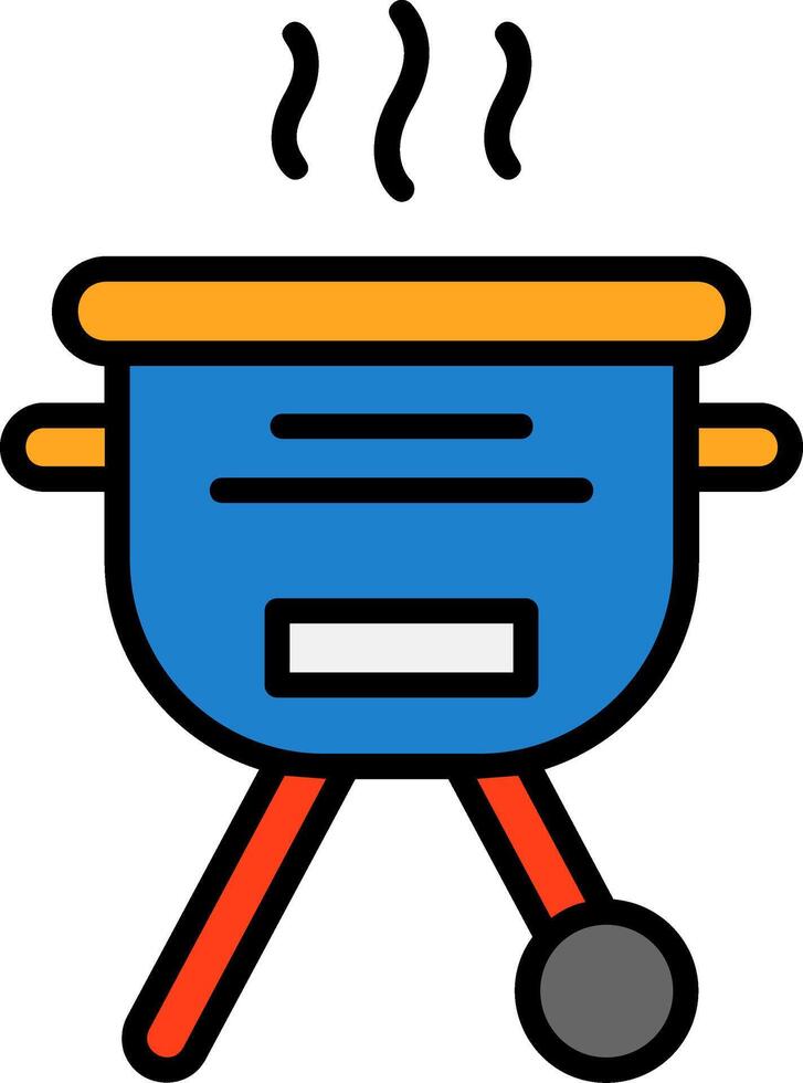 Barbecue grill Icon Design vector