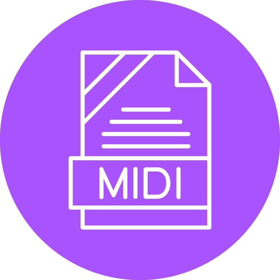 MIDI Icon Design vector
