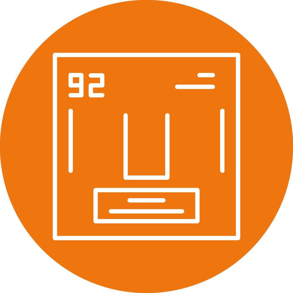 Uranium Icon Design vector