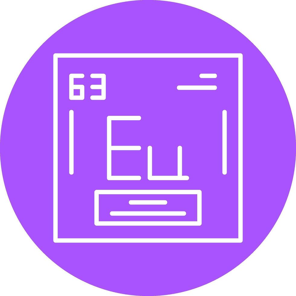 Europium Icon Design vector