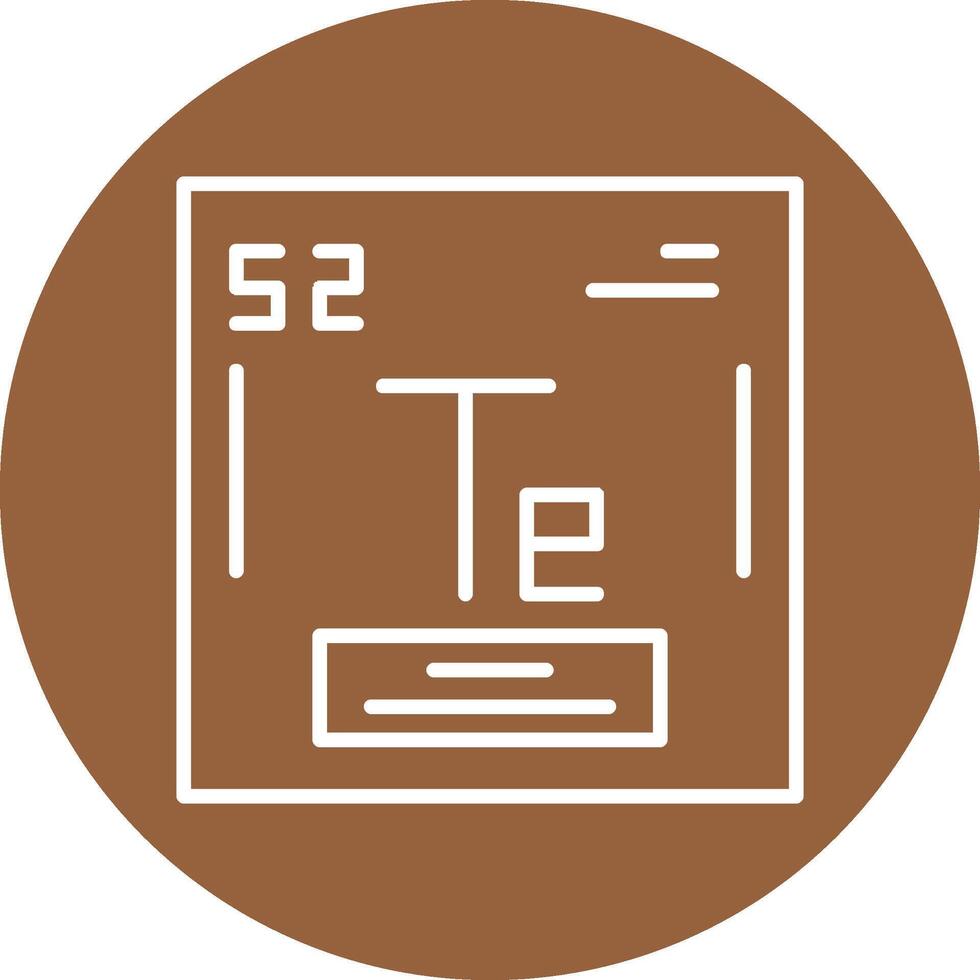Tellurium Icon Design vector