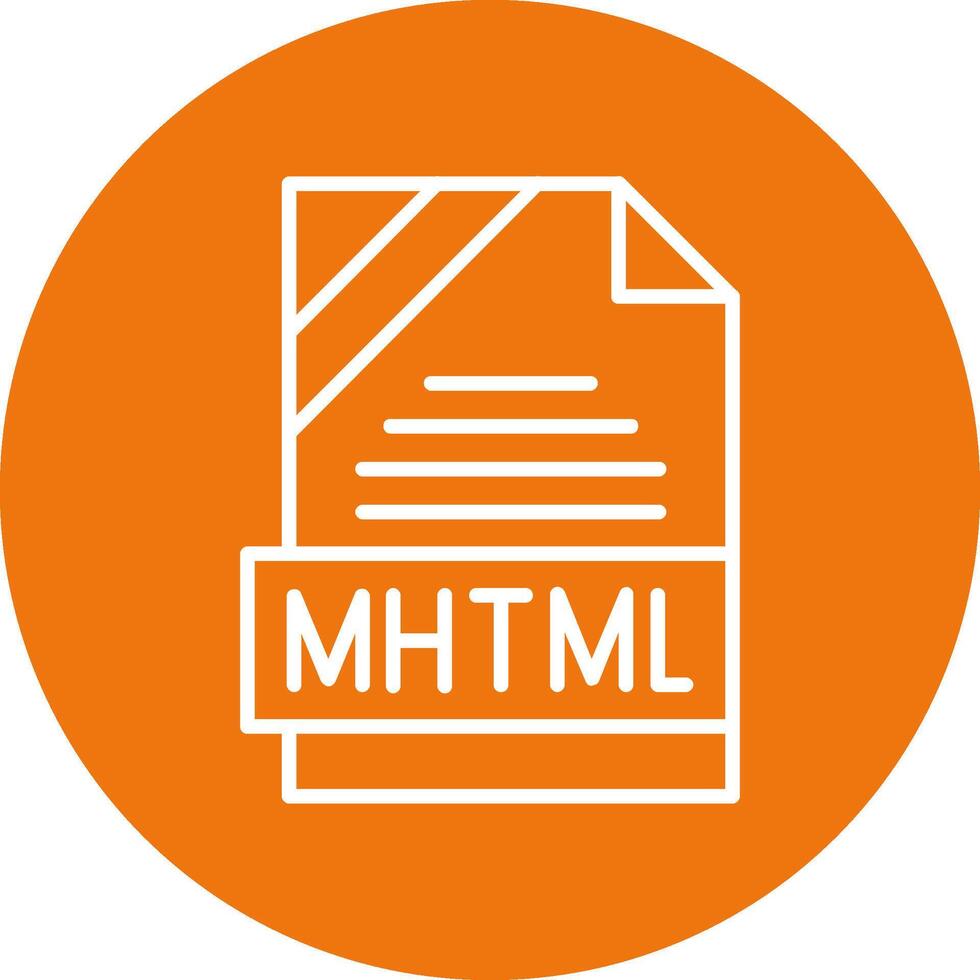 MHTML Icon Design vector