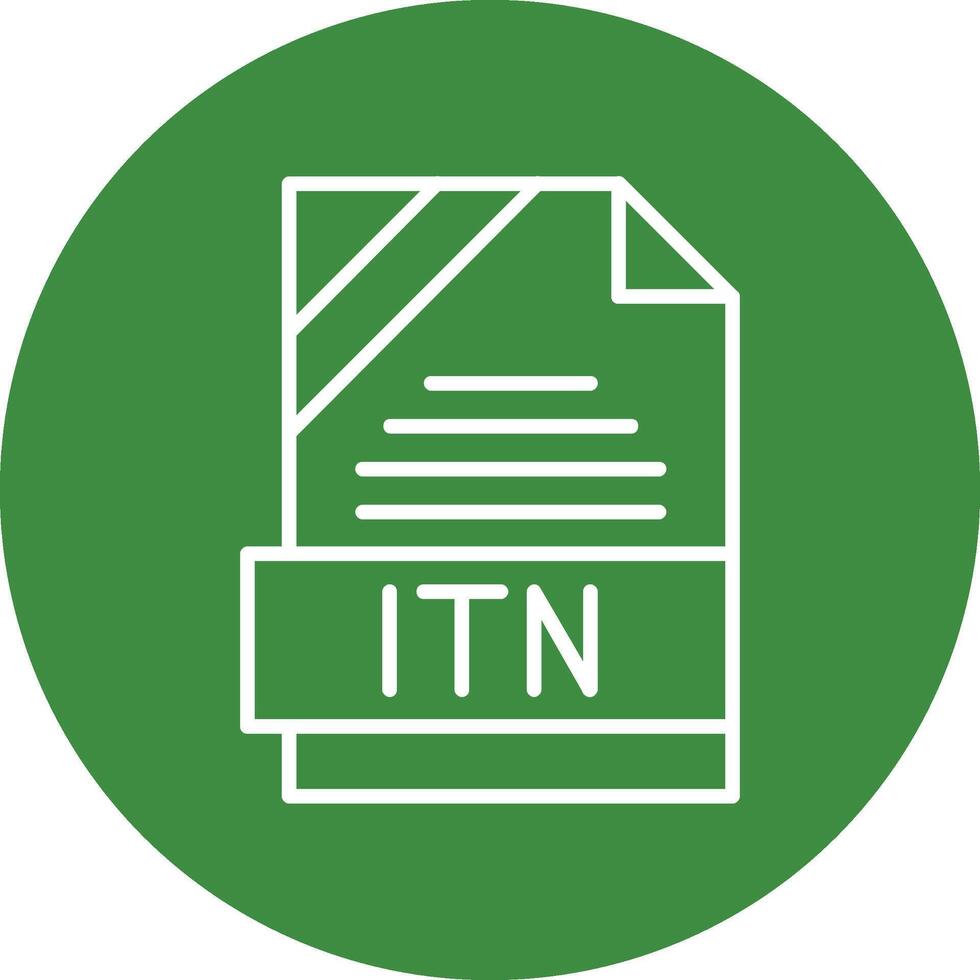 ITN Icon Design vector