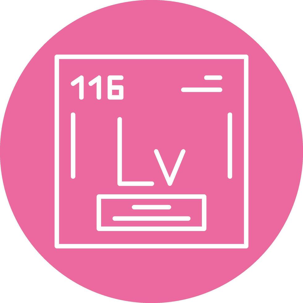 Livermorium Icon Design vector